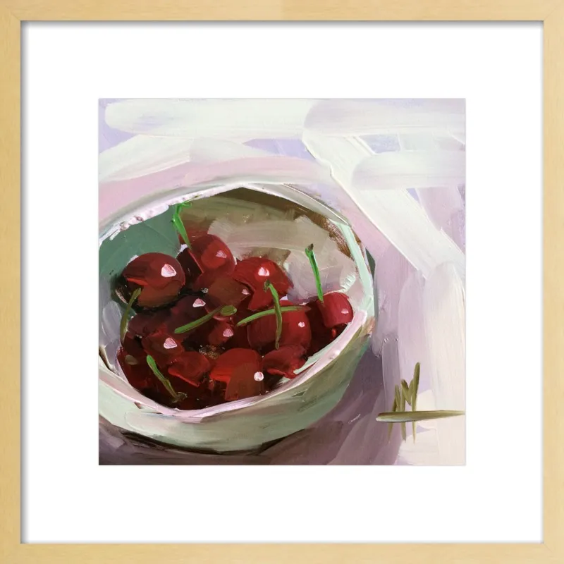 bowl of cherries no. 7 by Angela Moulton for Artfully Walls