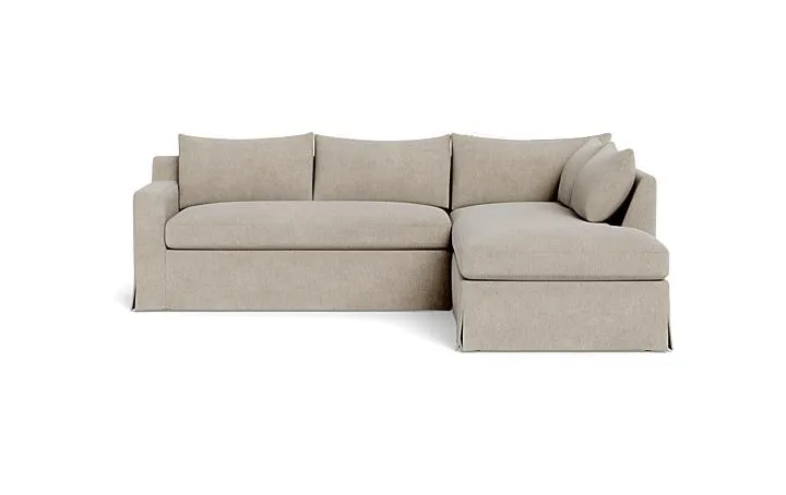 Sloan Slipcovered 3-Seat Right Bumper Sectional