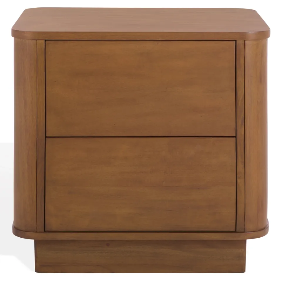 Chrysandra 2 Drawer Nightstand - Walnut