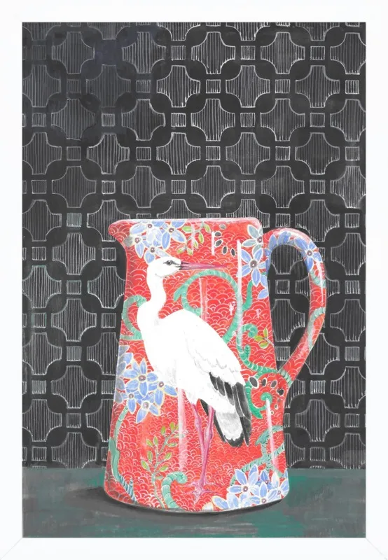 Red Vase by Miri Eshet for Artfully Walls