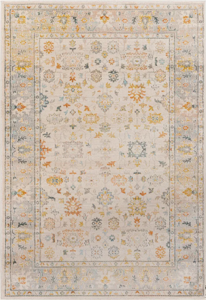 Jamila Beige Indoor 9'2" x 12' Machine Woven Rug