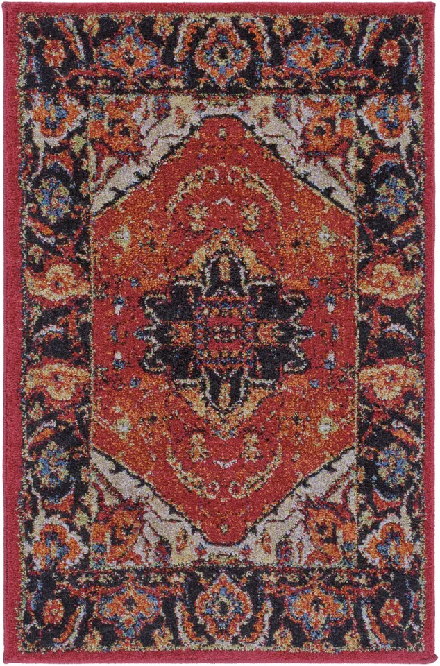 Serapi Red Indoor 2' x 2'11" Machine Woven Rug