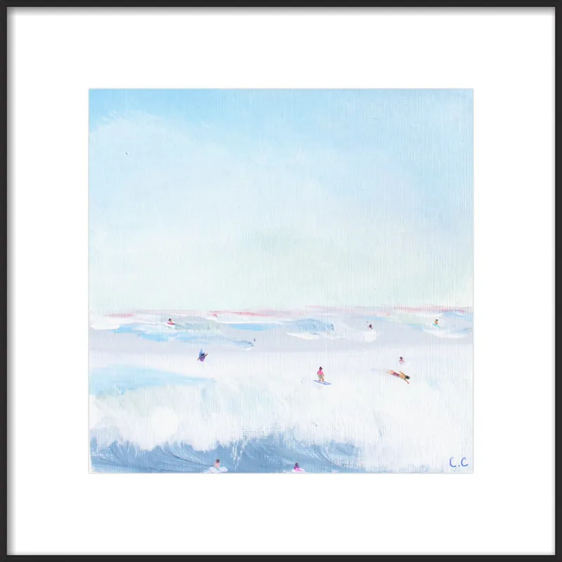 Soft Blue Surf  by Caroline Chriss  for Artfully Walls