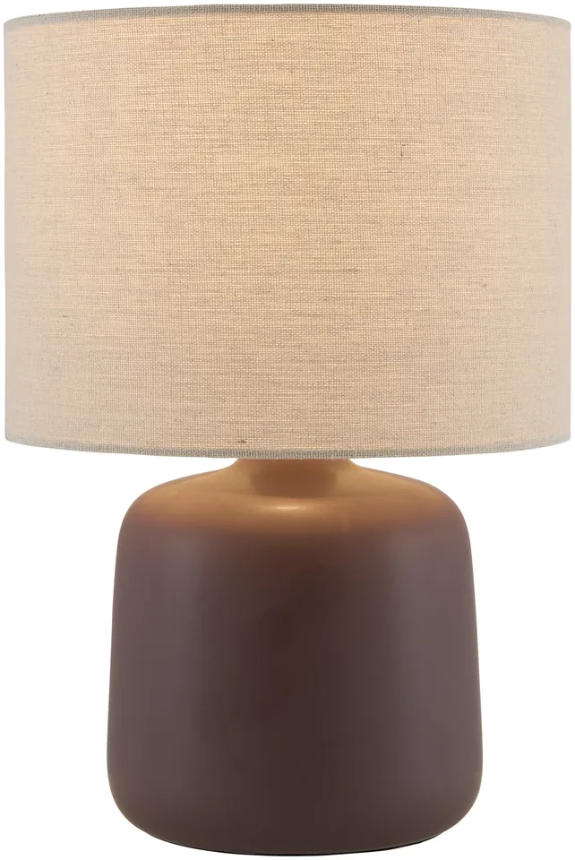 Elio  Glazed 13"H x 9"W x 9"D Accent Table Lamp