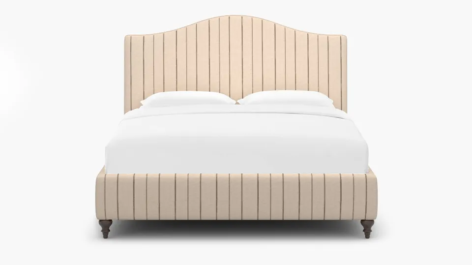 Camelback Bed, Cocoa Felix, Espresso Traditional Turned Leg, Twin