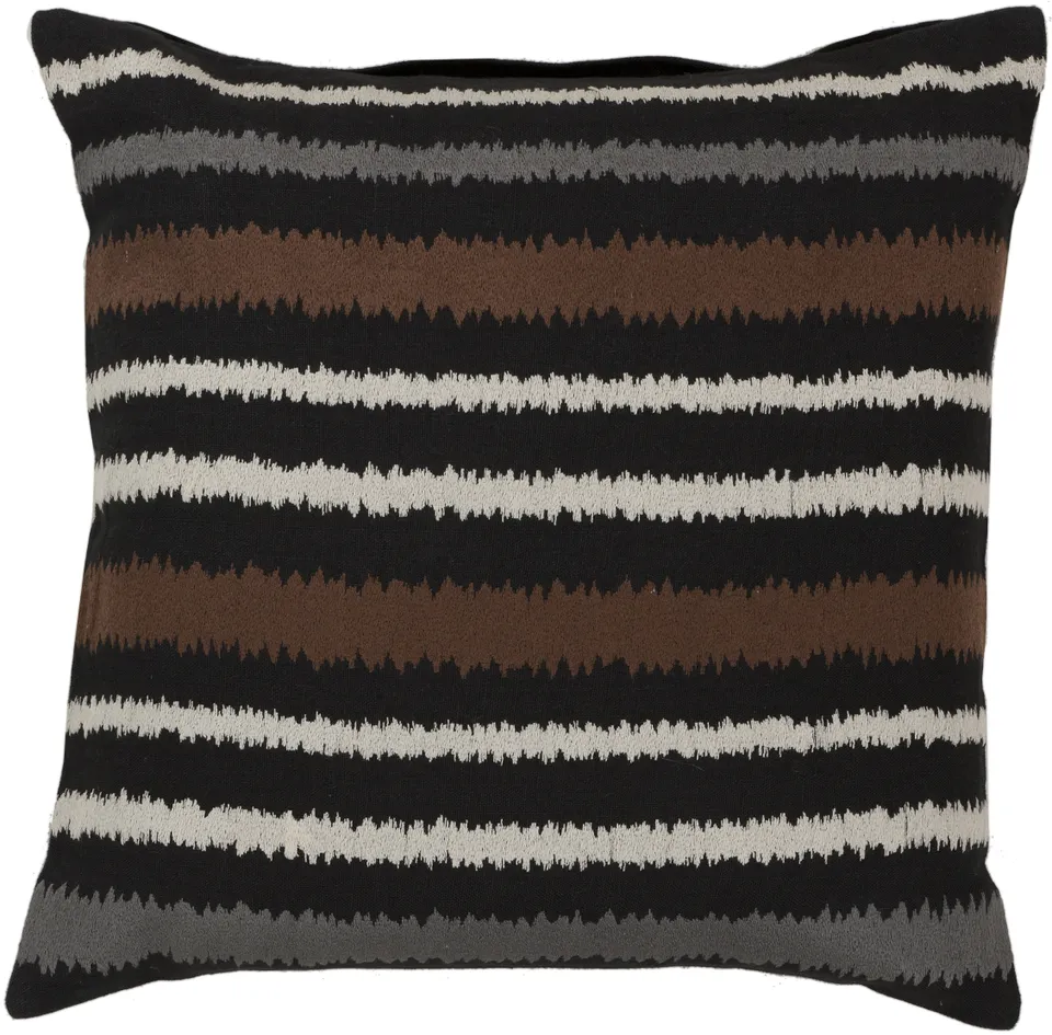 Ikat Stripe AR-101 18"L x 18"W Polyester Filled Pillow