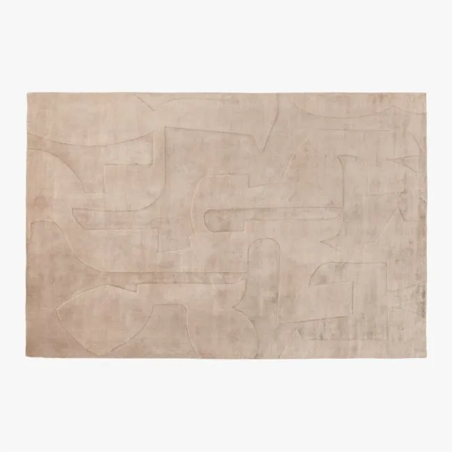Eleyne Handloomed Coco Brown TENCEL™ Lyocell Area Rug 6'x9'