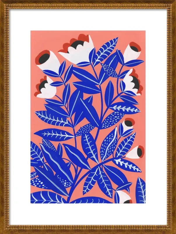 Blue Plant by Agathe Singer for Artfully Walls
