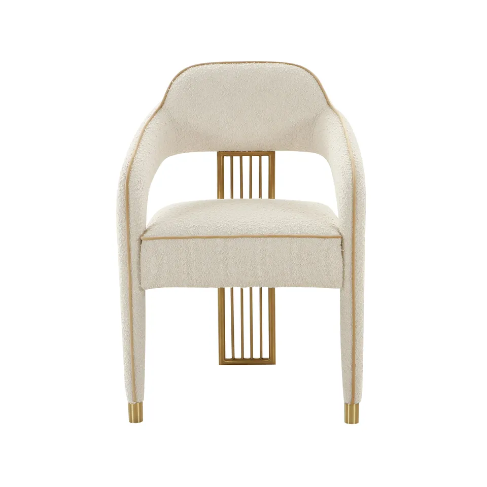 Corralis Cream Performance Boucle Dining Chair