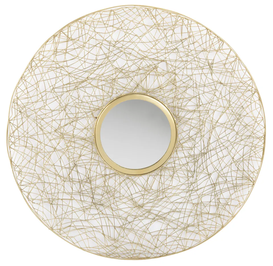 Harner Mirror - Shiny Brass Finish