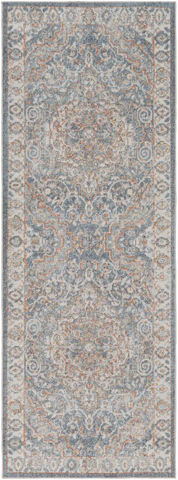 Lillian Gray Indoor 2'7" x 7'3" Machine Woven Rug