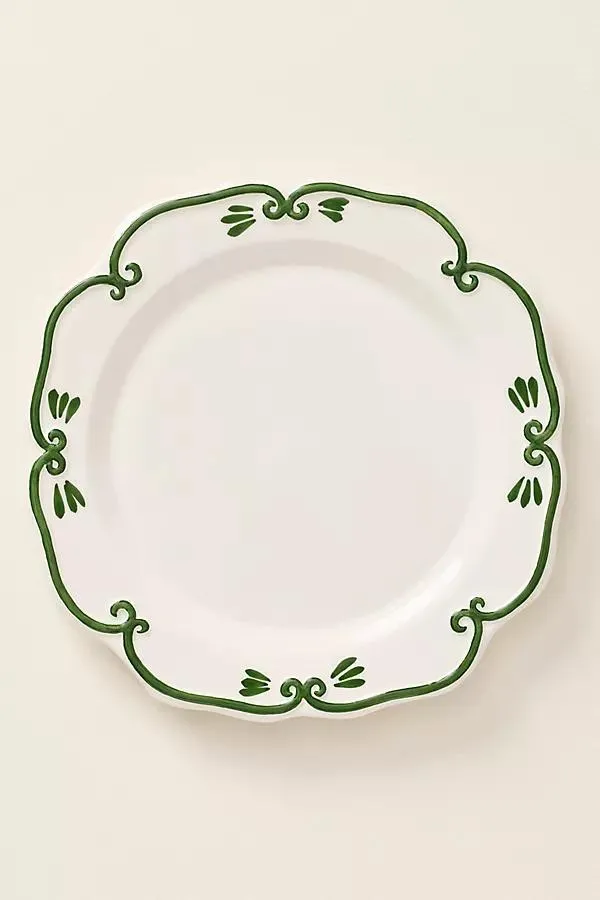 Vanessa Italian Earthenware Dinner Plate, Set of 4