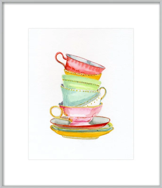 Teacups by Miri Eshet for Artfully Walls