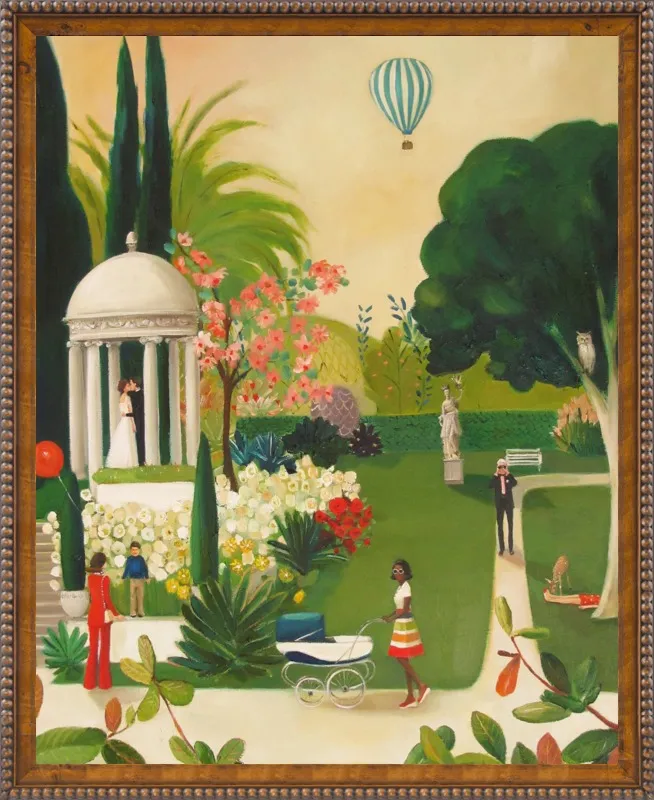 A Fainting in the Botanical Gardens by Janet Hill for Artfully Walls