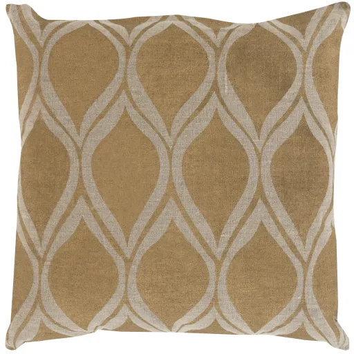 Metallic Stamped MS-008 22"L x 22"W Pillow Cover