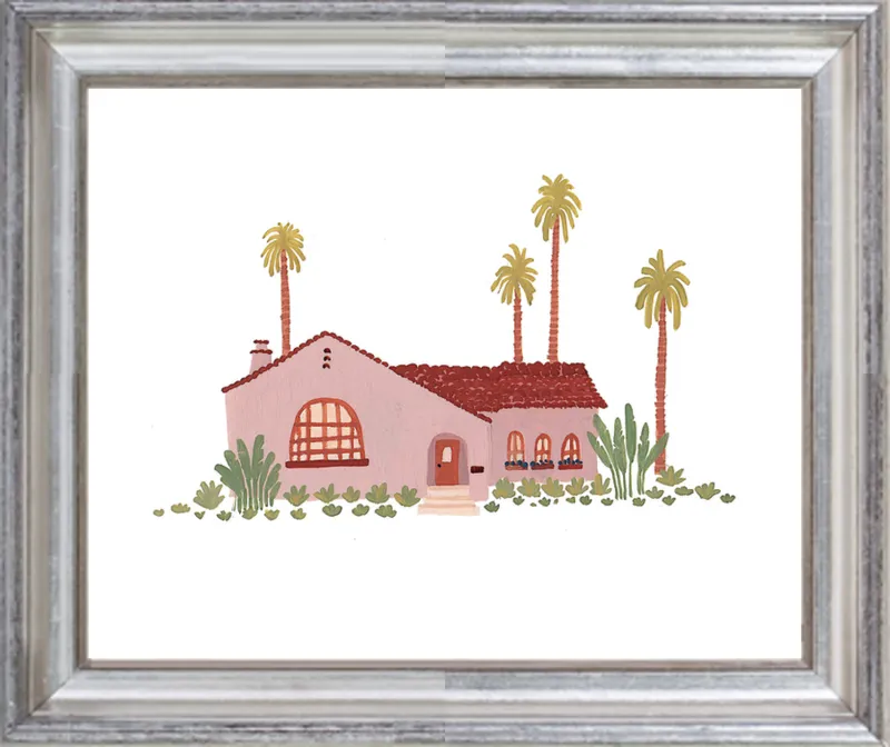 Pink Bungalow by Taylor Ann for Artfully Walls
