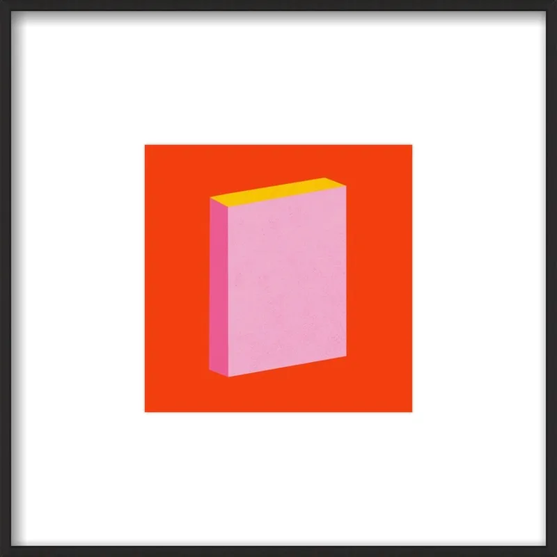 Color Books 3, Scarlet, Pink & Gold by Jessica Poundstone for Artfully Walls