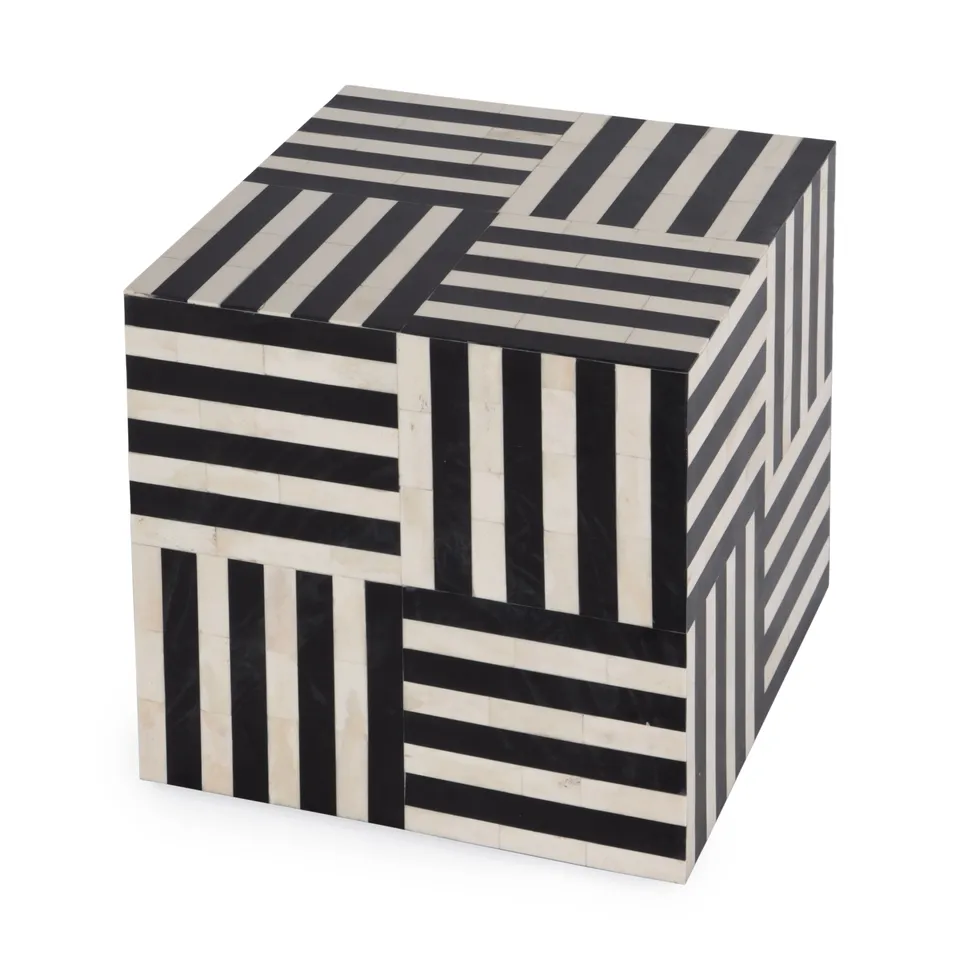 Zuri Black Bone Bunching Table