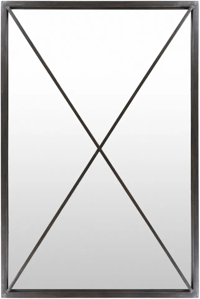 Forge Black 55"H x 30"W x 1"D Full Length Mirror