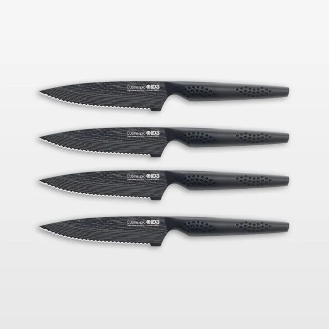 Cuisine::pro® iD3® BLACK SAMURAI™ 4-Piece Steak Knives