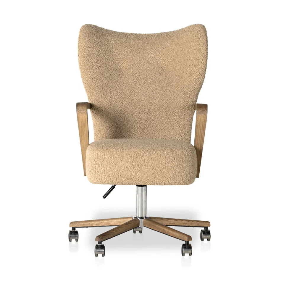 Melrose Desk Chair - Sheepskin Camel