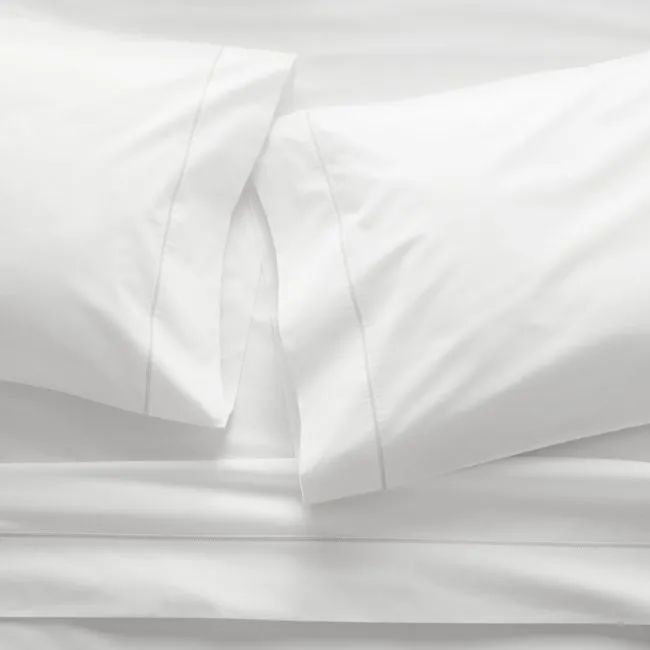 Favorite Organic Cotton Percale White Twin/Twin XL Bed Sheet Set