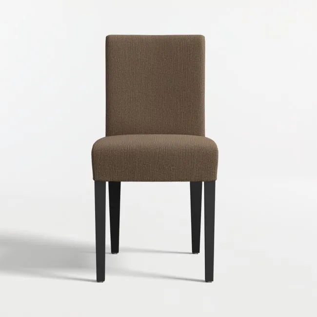 Lowe Truffle Upholstered Dining Chair with Ebony Wood Legs