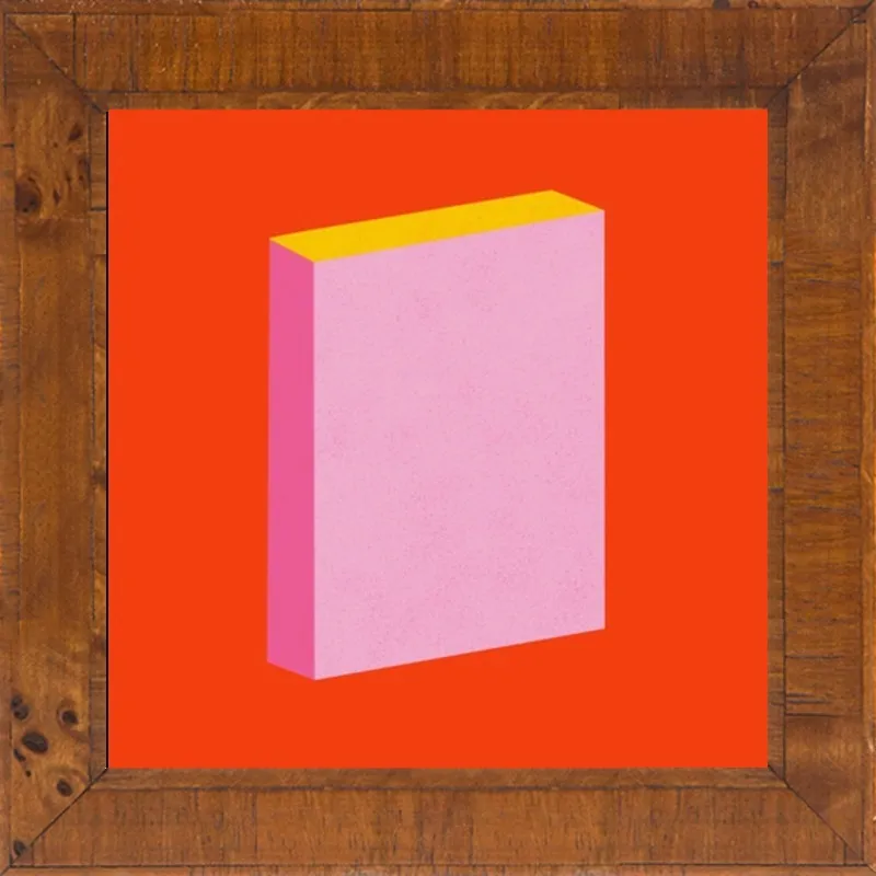 Color Books 3, Scarlet, Pink & Gold by Jessica Poundstone for Artfully Walls