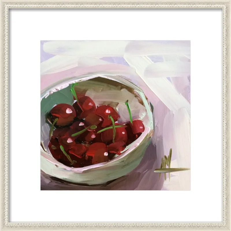 bowl of cherries no. 7 by Angela Moulton for Artfully Walls