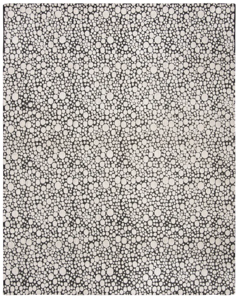 Arlo Home Hand Loomed Area Rug, MIR680H, Charcoal/Cream,  8' X 10'