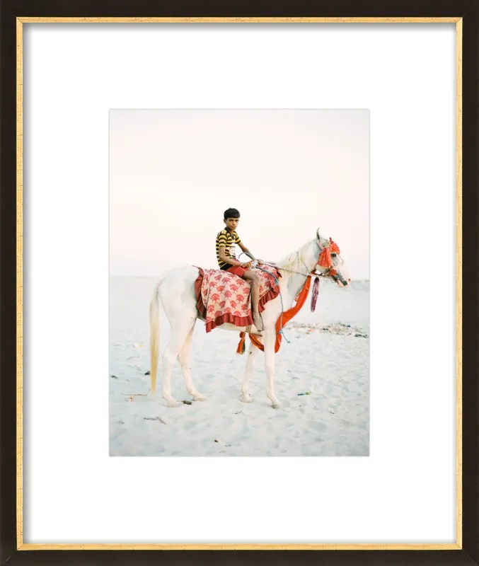 Boy on Horse by Andrew Jacona for Artfully Walls