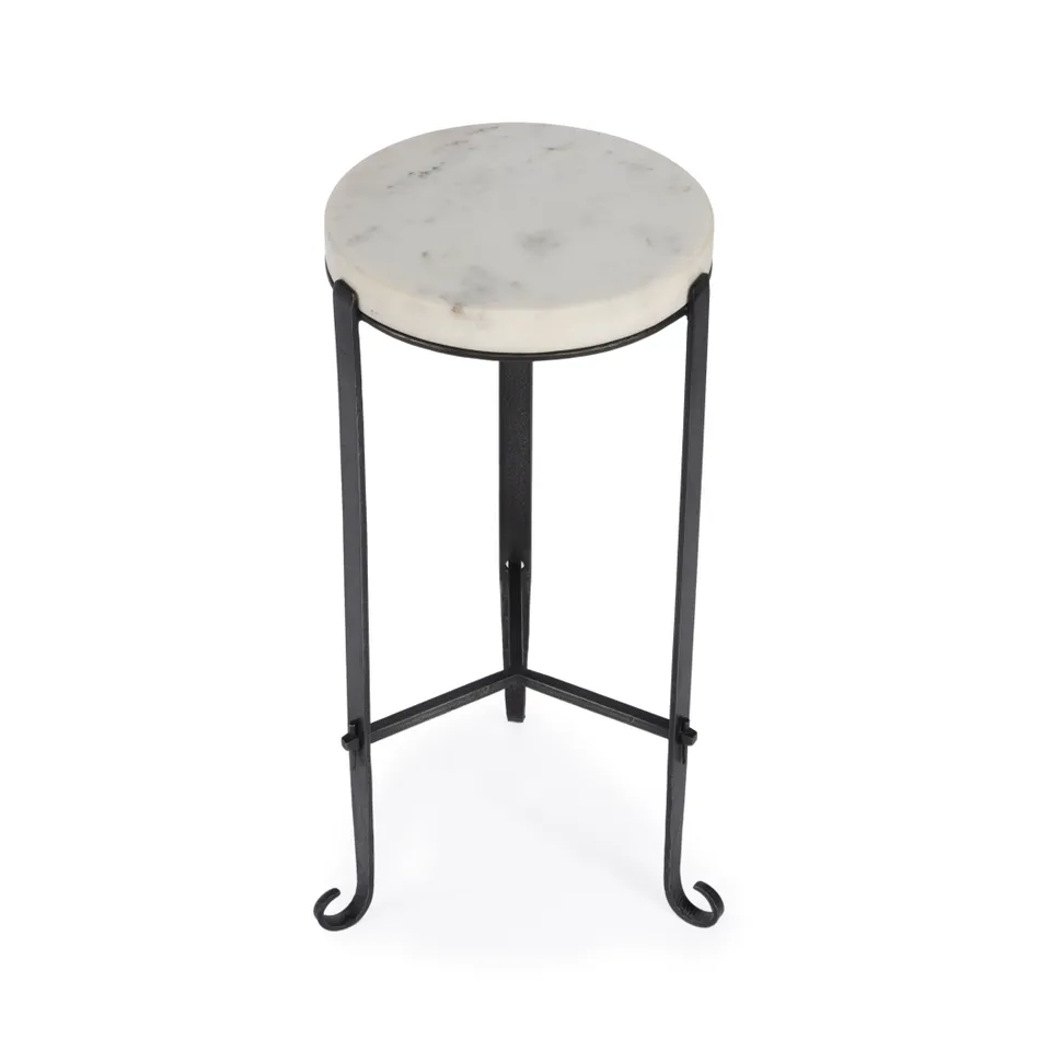 Freya Marble & Metal Side Table