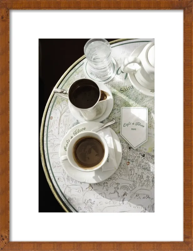 Chocolat chaud au Café de Flore by Lauren & Annael Tolila for Artfully Walls