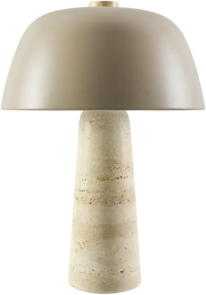 Fes  Natural 16"H x 11"W x 11"D Accent Table Lamp