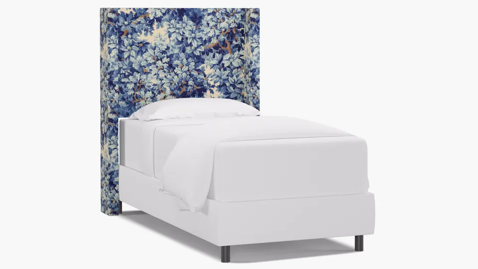 Modern Wingback Headboard, Limoges Bois De Chene, Twin