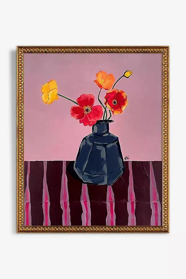 Obsidian Vase Wall Art
