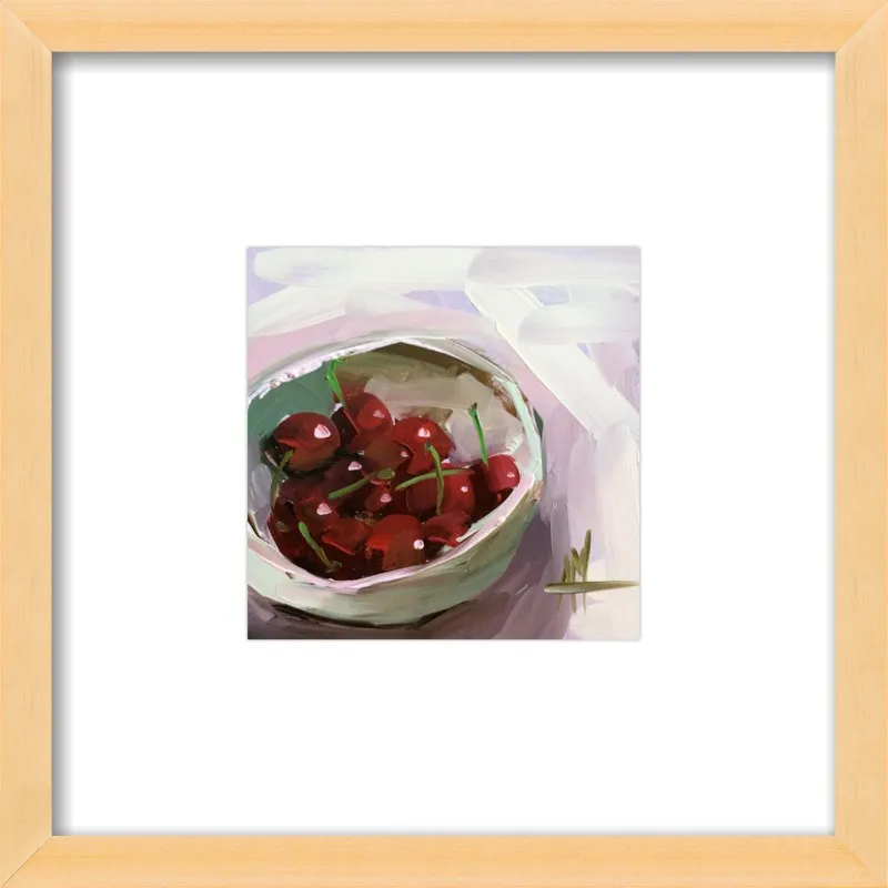 bowl of cherries no. 7 by Angela Moulton for Artfully Walls