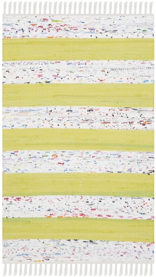 Arlo Home Hand Woven Area Rug, MTK720D, Ivory/Light Green,  2' 3" X 3' 9"