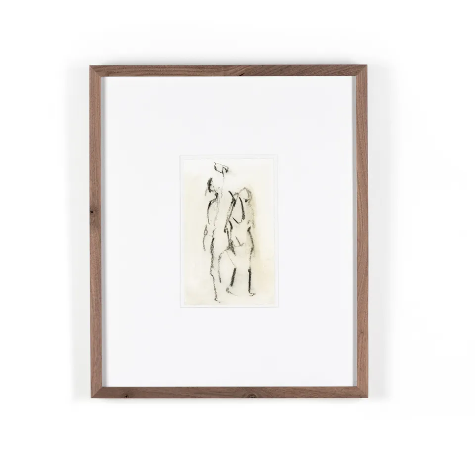 Figures I by Gold Rush Art Co - Rustic 1.5 Walnut