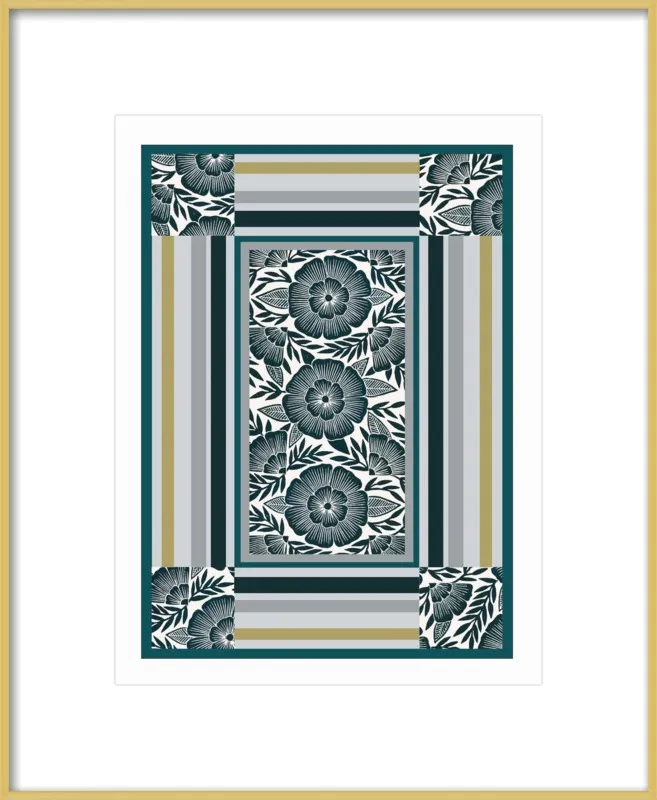 Botanical Frame 1 by Katharine Watson for Artfully Walls