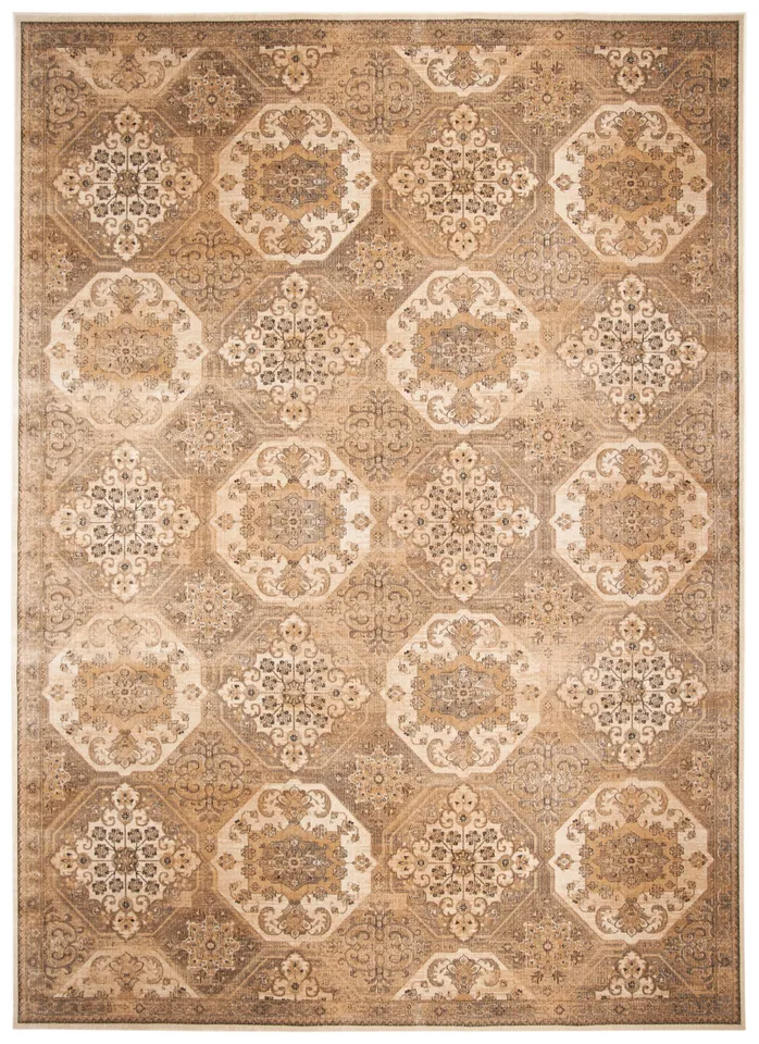 Arlo Home Woven Area Rug, VTG128-3440, Beige/Cream,  8' X 11' 2"