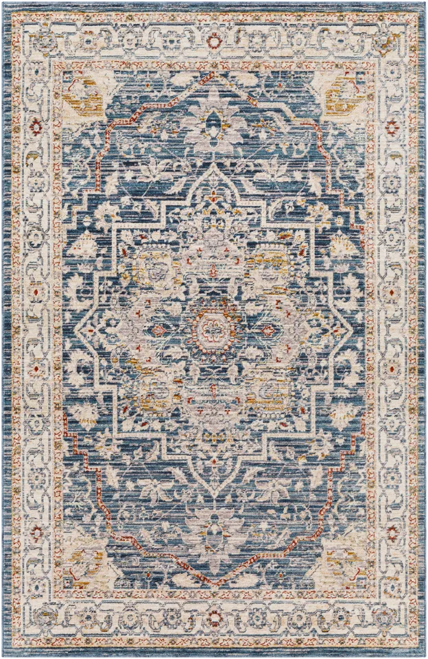 Truva Beige Indoor 2'2" x 9' Machine Woven Rug