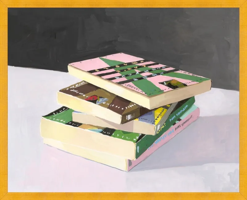 Vonnegut Stack by Elizabeth Mayville for Artfully Walls