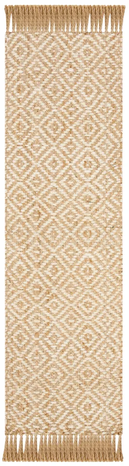 Arlo Home Hand Woven Area Rug, NF266A, Ivory/Natural,  2' 3" X 8'