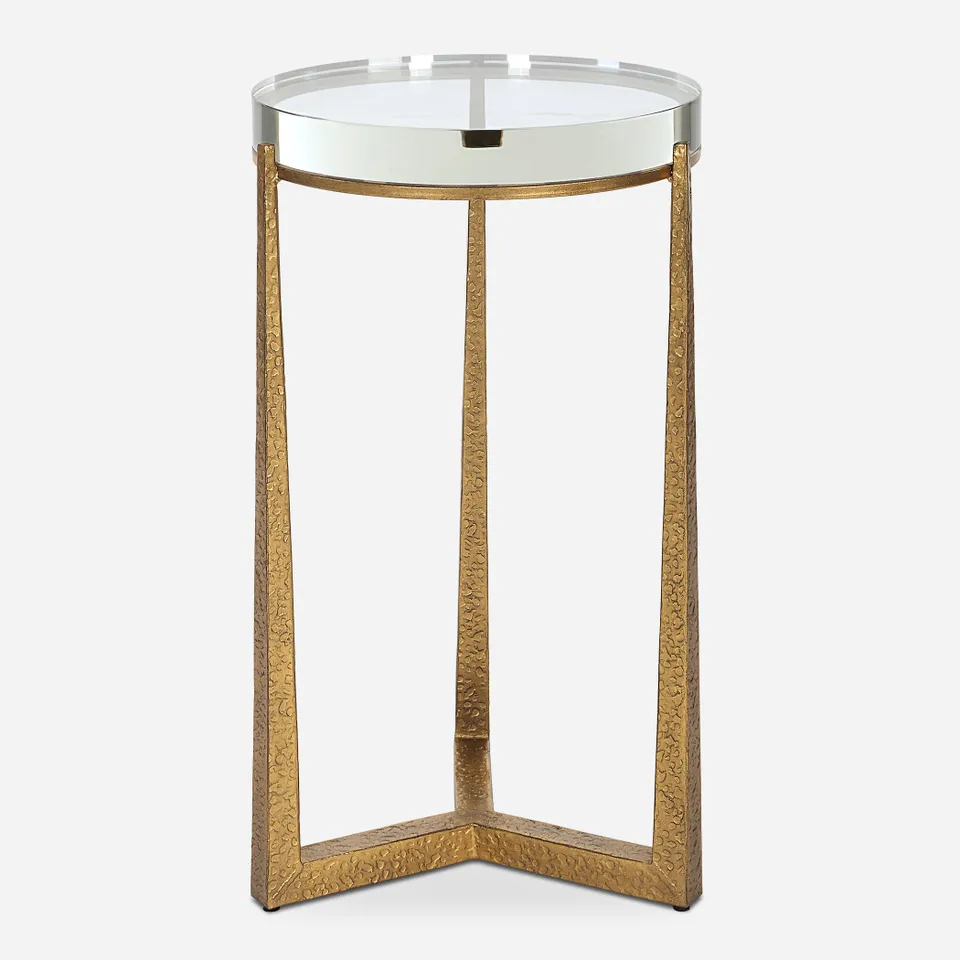 Midas Antique Gold Accent Table