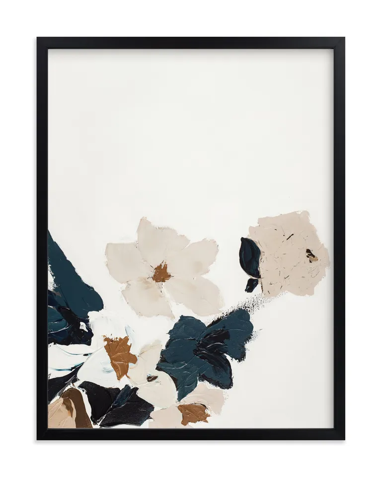 Abstract Botanical Floral Diptych I Limited Edition Fine Art Print
