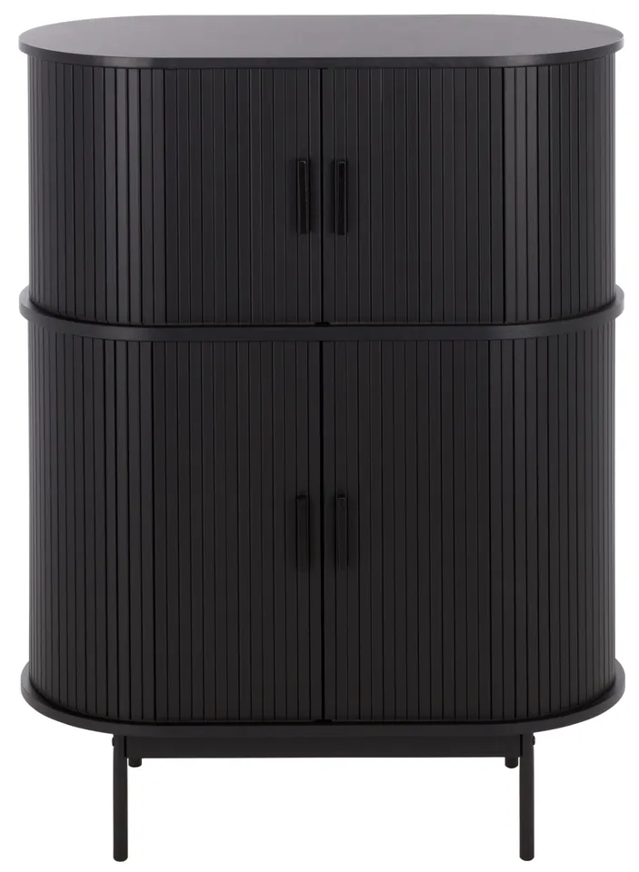 Erdwing Bar Cabinet - Black / Black