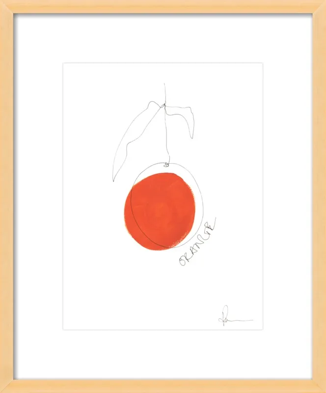 Orange by Polly Mann for Artfully Walls