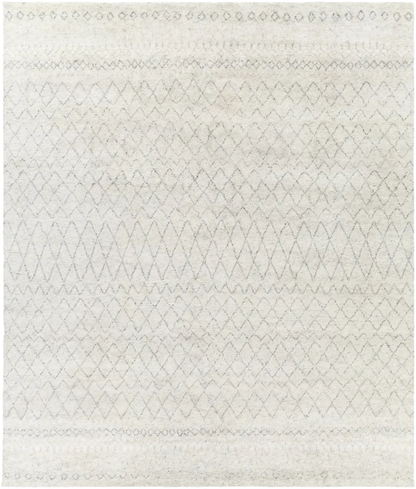 Zara Beige Indoor 2'6" x 8' Handmade Rug