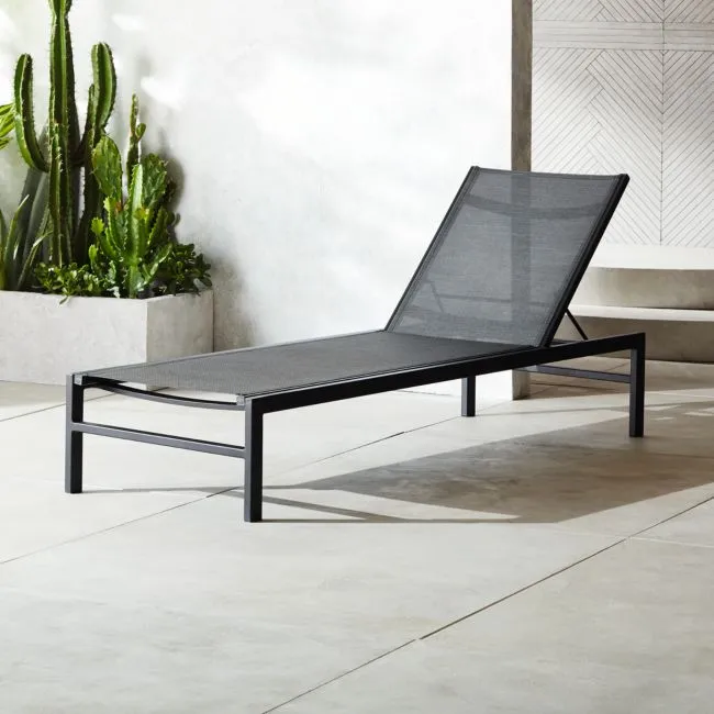 Idle Black Sun Lounger Set of 4